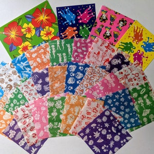 Vintage Retro Origami paper set, Made in Japan, 30 pieces with kawaii designs