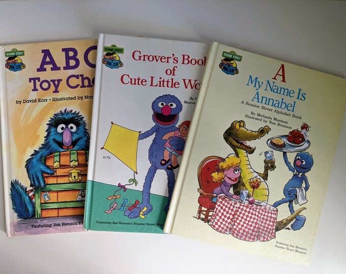 Set of 3 Sesame Street Book Club, A My Name is Annabel ABC Toy Chest