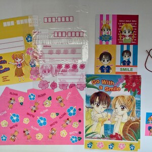 Go with a Smile Briefpapierset, illustriert von Natsumi Ando, Nakayosi 1999 furoku