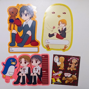 Set di cartoline Gakuen Alice, illustrato da Tachibana Higuchi, Hana to Yume 2005 Furoku