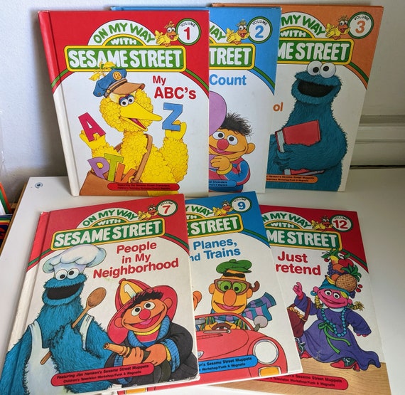 Set of 6 on My Way With Sesame Street, Vol. 1, 2, 3, 7, 9, 12 