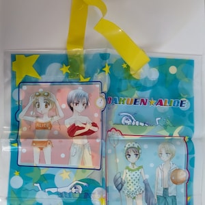 Gakuen Alice Summer doorzichtige tas, geïllustreerd door Tachibana Higuchi, 2004 Hana to Yume Furoku