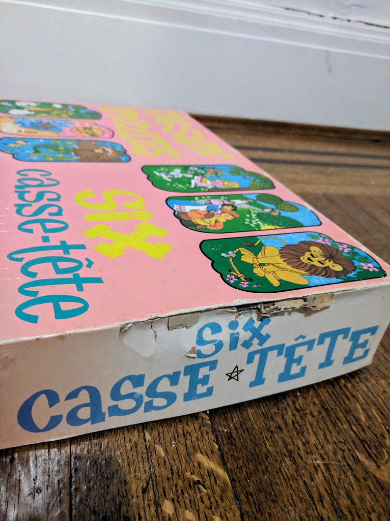 Retro Puzzles Vintage Six Jigsaw Puzzles In The Original Box Made In Canada Toys Games Puzzles Shantived Com