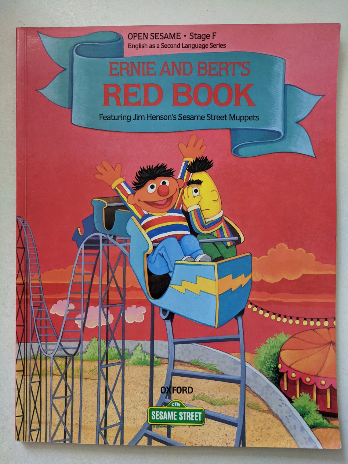 Ernie and Bert's Red Book Open Sesame Stage F English as Etsy
