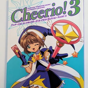 ¡Adelante! Colección de 3 ilustraciones animadas de Card Captor Sakura, primera edición, 2000