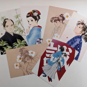 Kaze Hikaru Postcard Set, Taeko Watanabe, Shoujo Manga, Shinsengumi, Bakumatsu