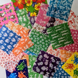 Vintage Retro Origami paper set, Made in Japan, 30 pieces with kawaii designs image 2