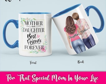 Personalized Mother Daughter Coffee Mug, Mothers Day Gift