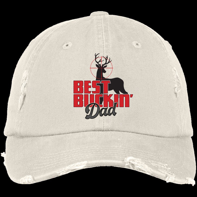 Redneck Outdoors Best Dad Gift District Distressed Cap Hunting Best Buckin Dad Redneck Just for Dad Hunter Dad Father/'s Day Gift