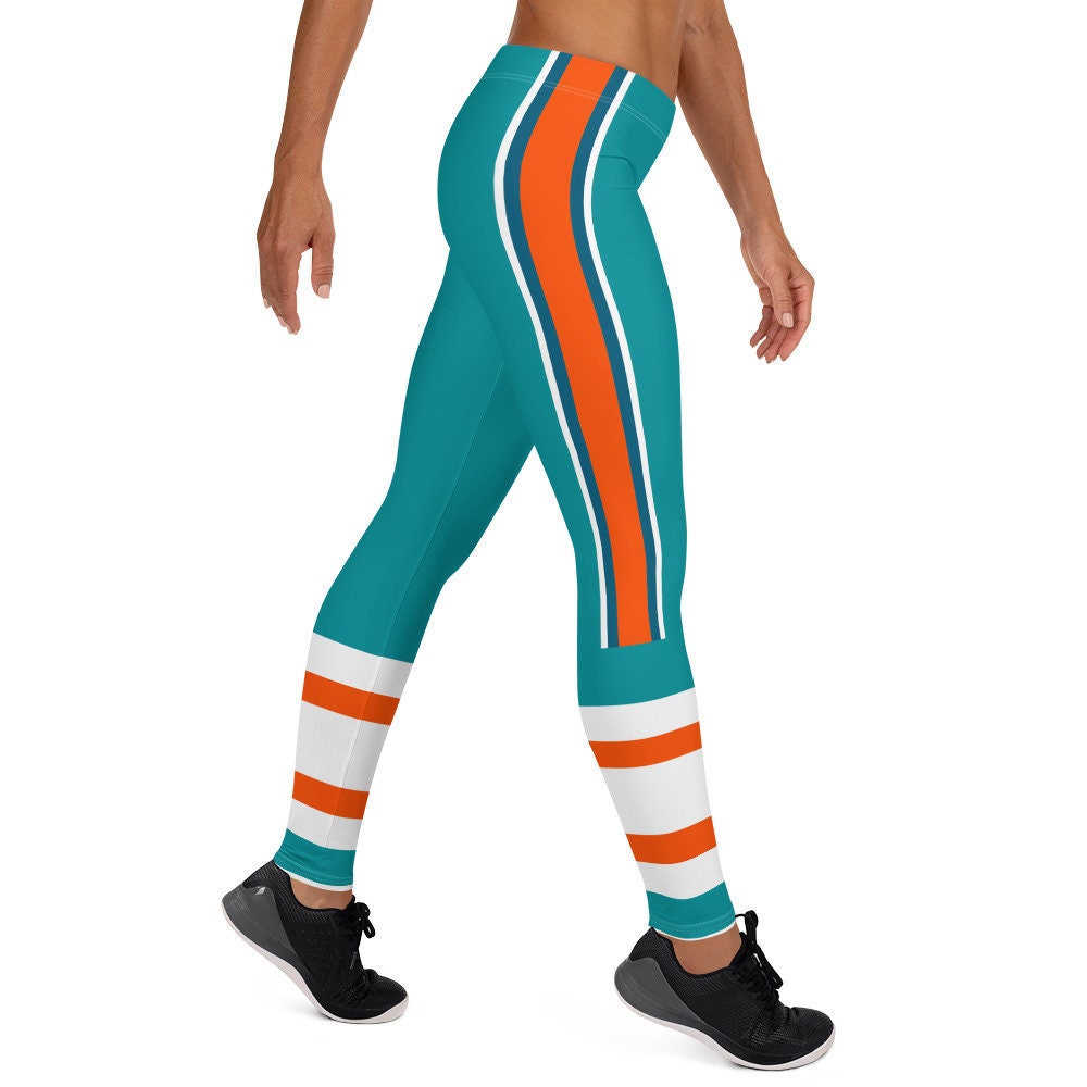 Miami Dolphins Football Uniform Yoga Sports Leggings - Sporty Chimp legging,  workout gear & more