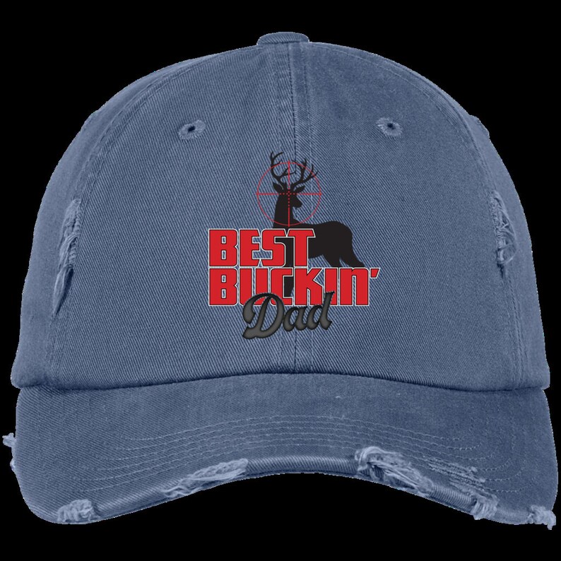 Redneck Outdoors Best Dad Gift District Distressed Cap Hunting Best Buckin Dad Redneck Just for Dad Hunter Dad Father/'s Day Gift