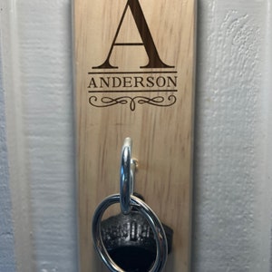 Custom Laser Engraved Ring Toss Game with Bottle Opener - Indoor/Outdoor Fun - Great Gift Idea For Groomsmen, Bars, Taverns and Bimini Fun