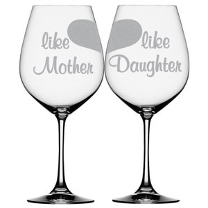 mother daughter wine glasses