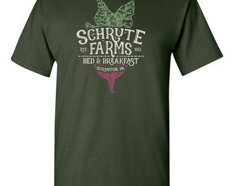 Schrute Farms Bed And Breakfast/Famous Betteret Farm/Funny Office Show Gift/Adult Unisex T-Shirt