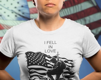 Camiseta de esposa de militar: regalo conmemorativo patriótico