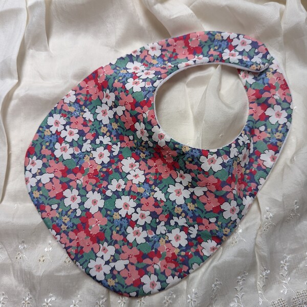 Vintage Liberty Fabric Handmade Baby Bib, Dribble Bib