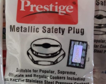 3 x Prestige Matelic Safety Valve for Popular Aluminum, Supreme, Ultimate & Regular Prestige Pressure Cookers Only Silver,
