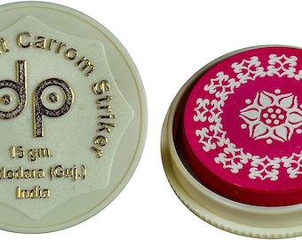 Carrom Tournament Striker RED Design/Color May Vary Random Color and Design