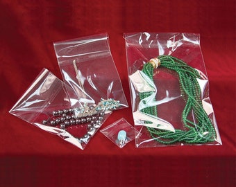 1.5 mil 1000 Crystal Clear Self Adhesive Seal Resealable Cello OPP MULTI-SIZED Packaging Packing Bags