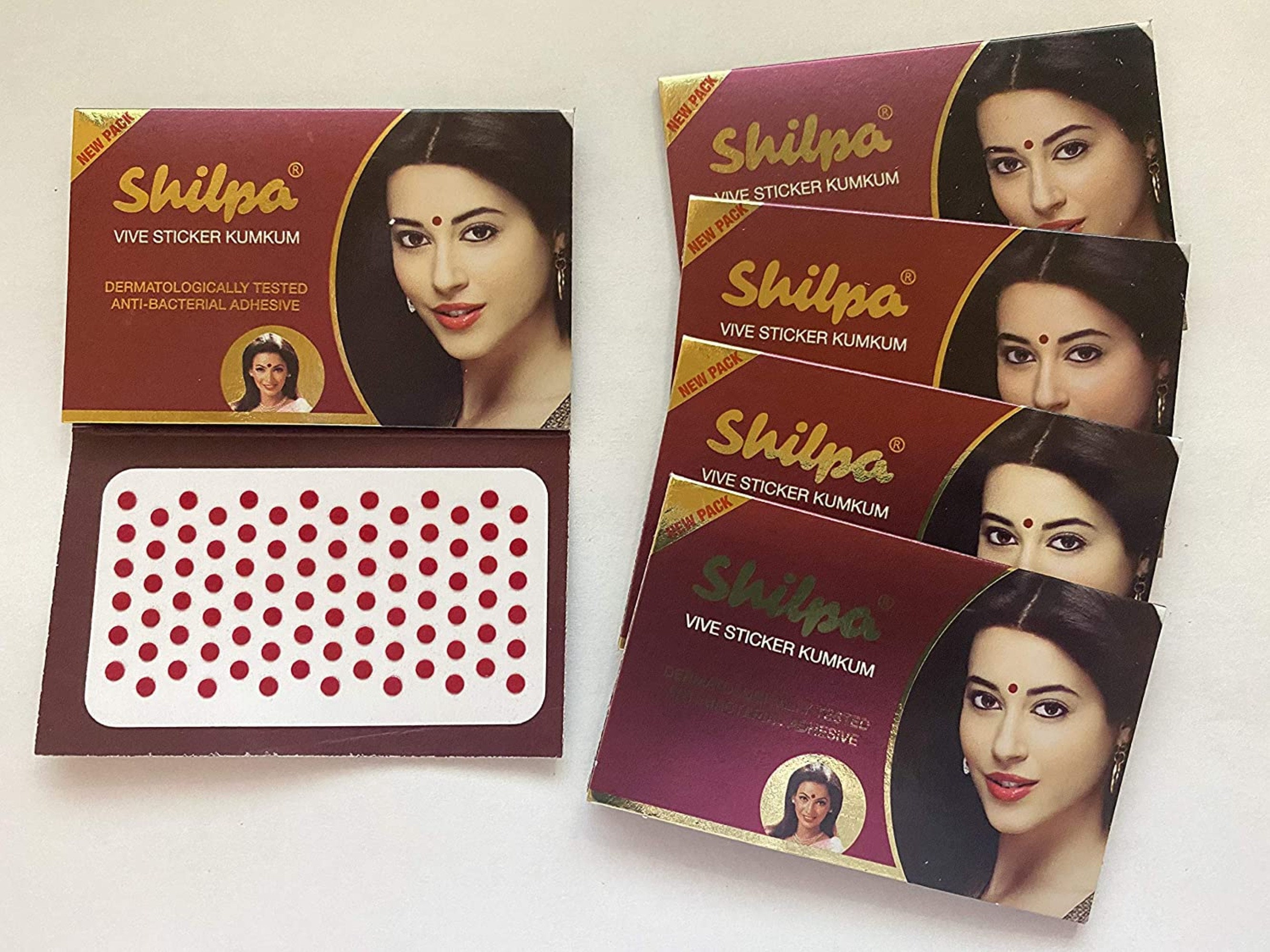Pushpa Hand Sticker Red Shilpa Bindi Sticker Kumkum RED Size 8 (3 Mm Diameter) Smallest Size - Etsy