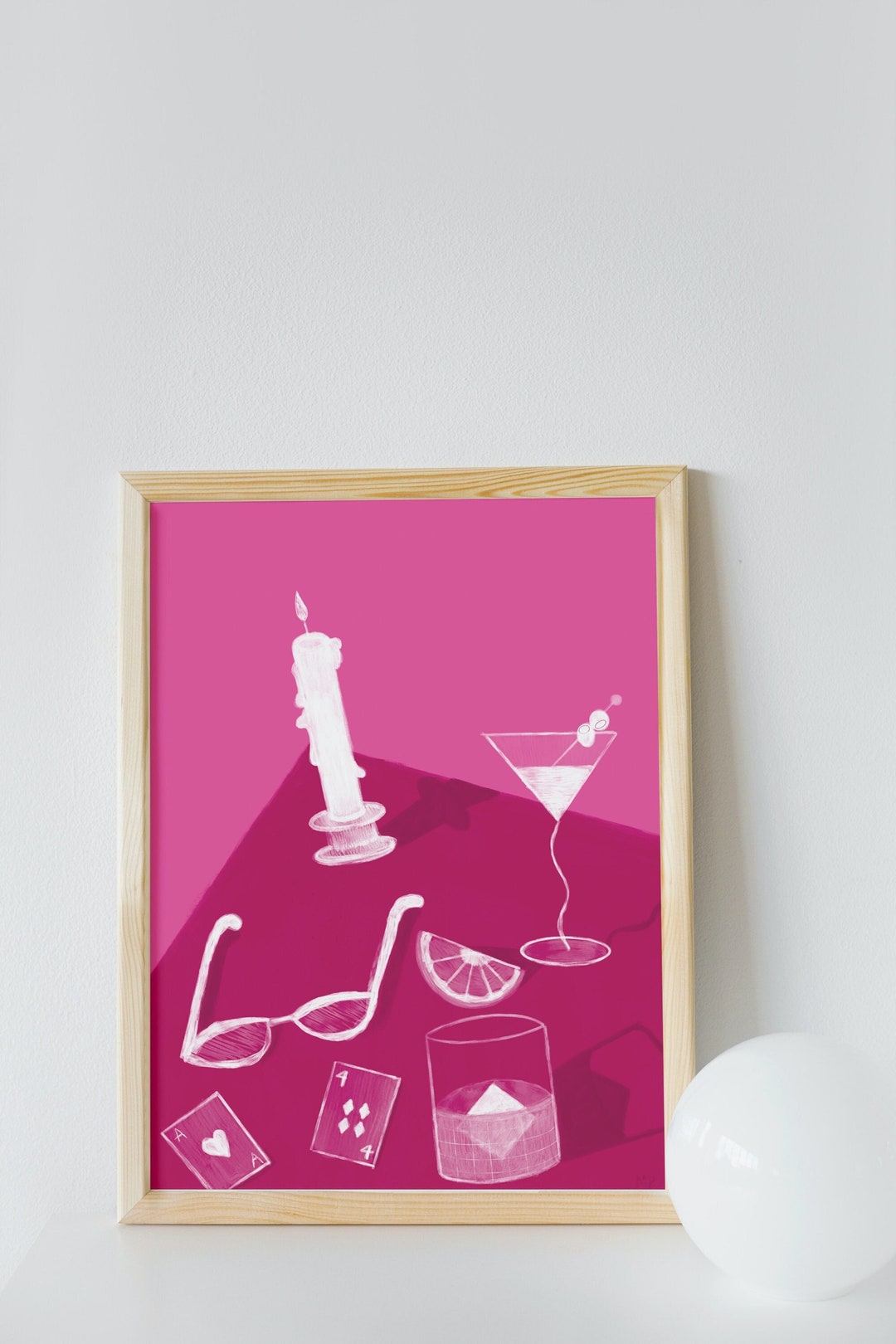 Pink Still Life Art Print *digital Download* - Etsy