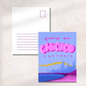 Pacote de cartões postais retrô de Chicago (envelopes não incluídos)