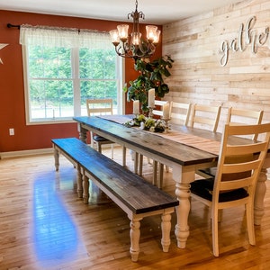 Large Custom Farmhouse Table, Long Farm Table, Custom Wood Table, Rustic Farmhouse Table, Kitchen Table, Barn Table, Dining Farmhouse Table
