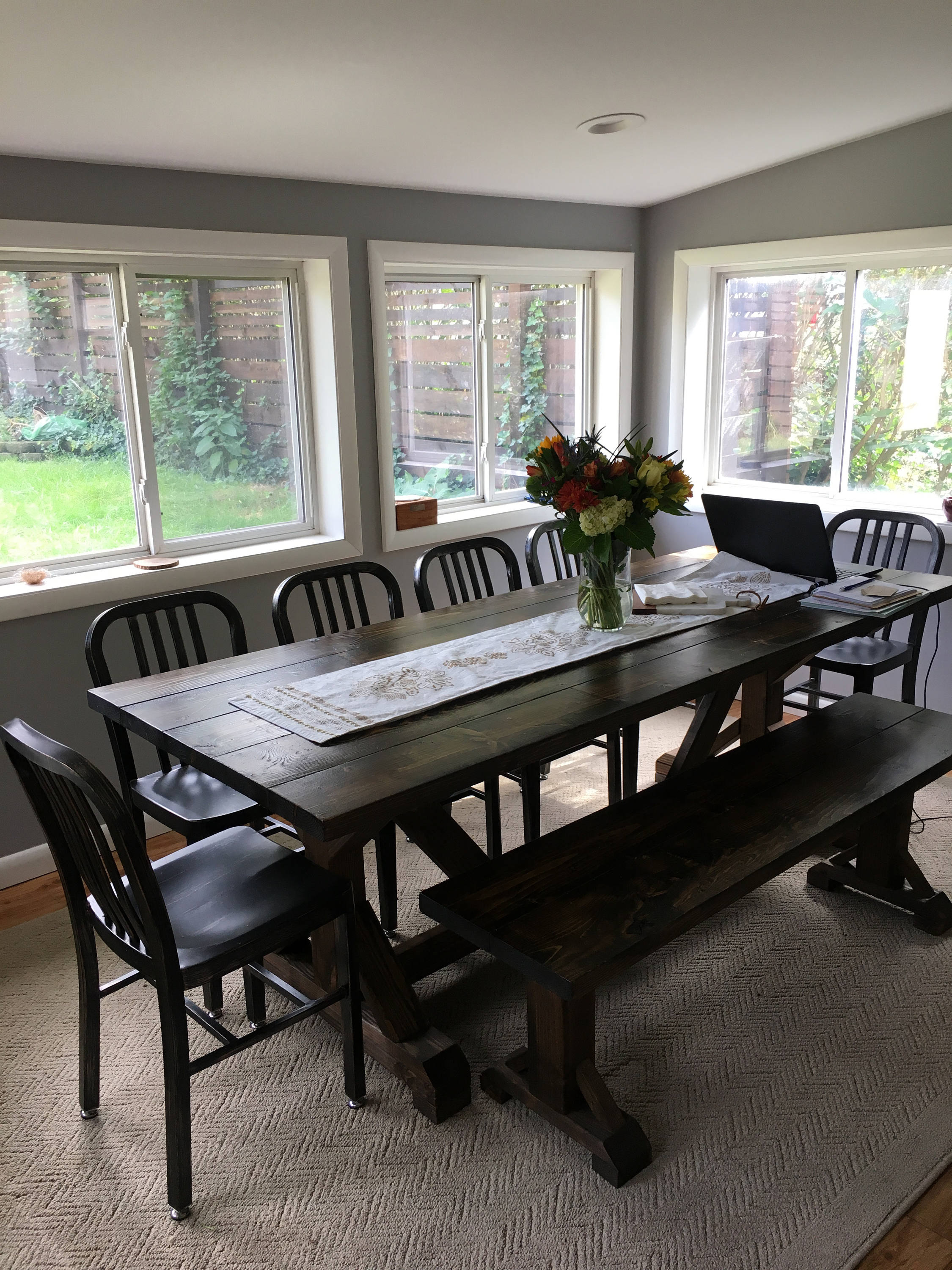 Rustic barn dining table deals