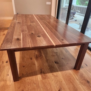 Walnut Ping Pong Table, Black Walnut Tennis Table, Black Walnut Custom Table, Large Walnut Table, Solid Walnut Table, Black Walnut Table