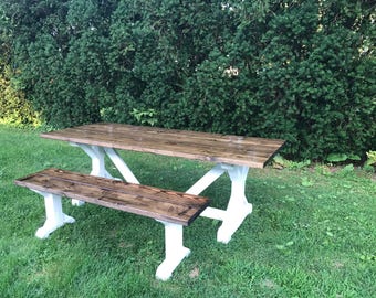 Farmhouse Table, Farm Table, Rustic Table, Pedestal Table, Rustic Farm Table, Dining Room Table, Kitchen Table, Barn Table, Farm Decor