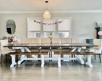 Massive Farmhouse Table, Large Farm Table, Rustic Table, Custom Farm Table, Dining Room Table, Barn Table, Massive Farm Table, Wood Table