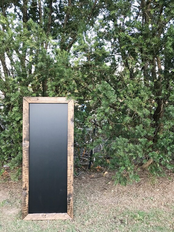 Rustic Chalkboard Long Skinny Chalkboard Long Chalkboard Etsy