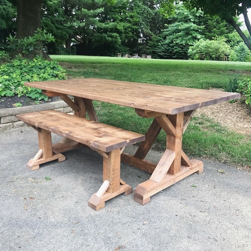 Farmhouse Dining Table Set Etsy