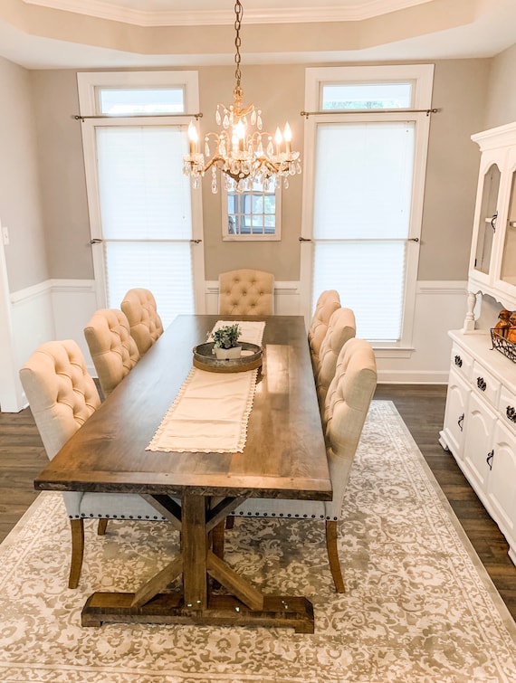 Farmhouse table with drawers deals