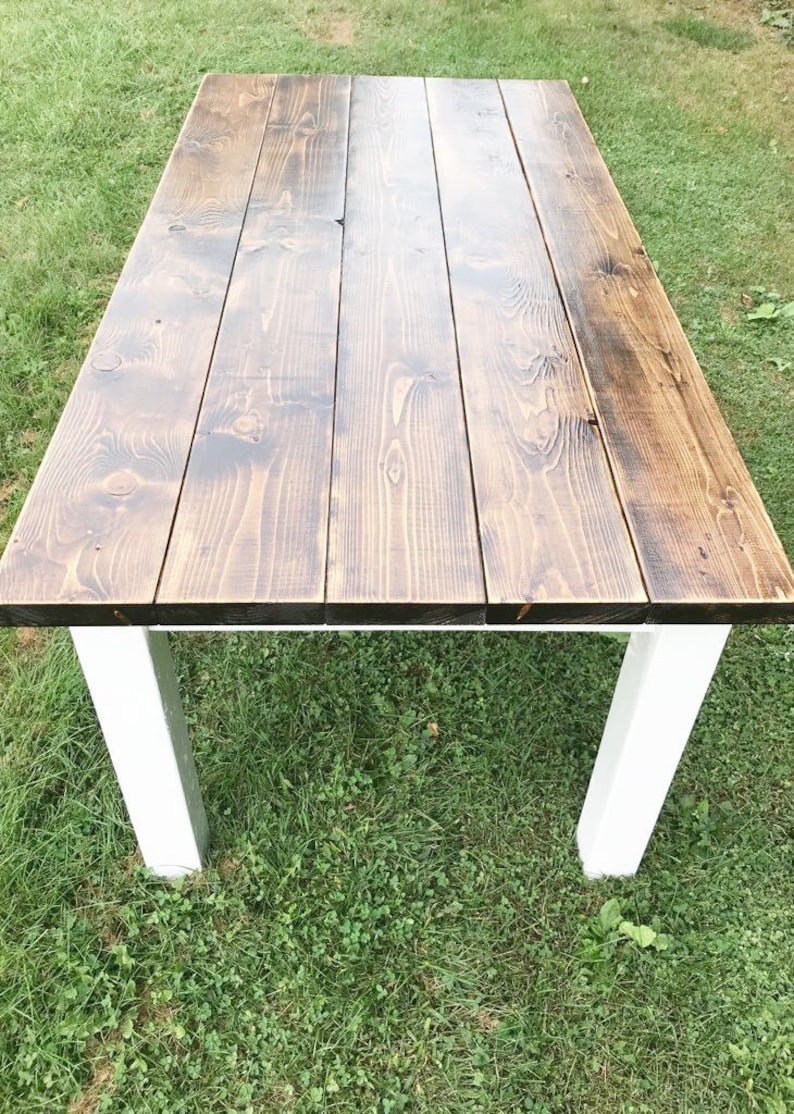 Rustic Farm Table Farmhouse Table Farm Table With White Etsy