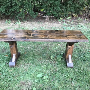 Farmhouse Bench, Rustic Farm Bench, Farm Table Bench, Barn Bench, Entryway Bench, Dining Room Table Bench, Distressed Bench