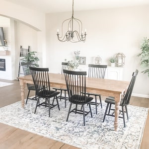Custom Farmhouse Table, Long Farm Table, Custom Wood Table, Large Rustic Farmhouse Table, Kitchen Table, Barn Table, Modern Farmhouse Table