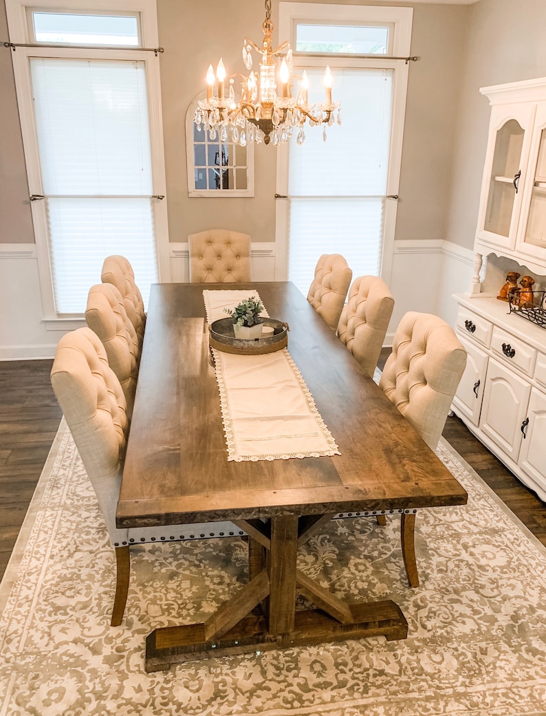 Maple Farmhouse Table Custom Maple Hardwood Table Farm Table - Etsy