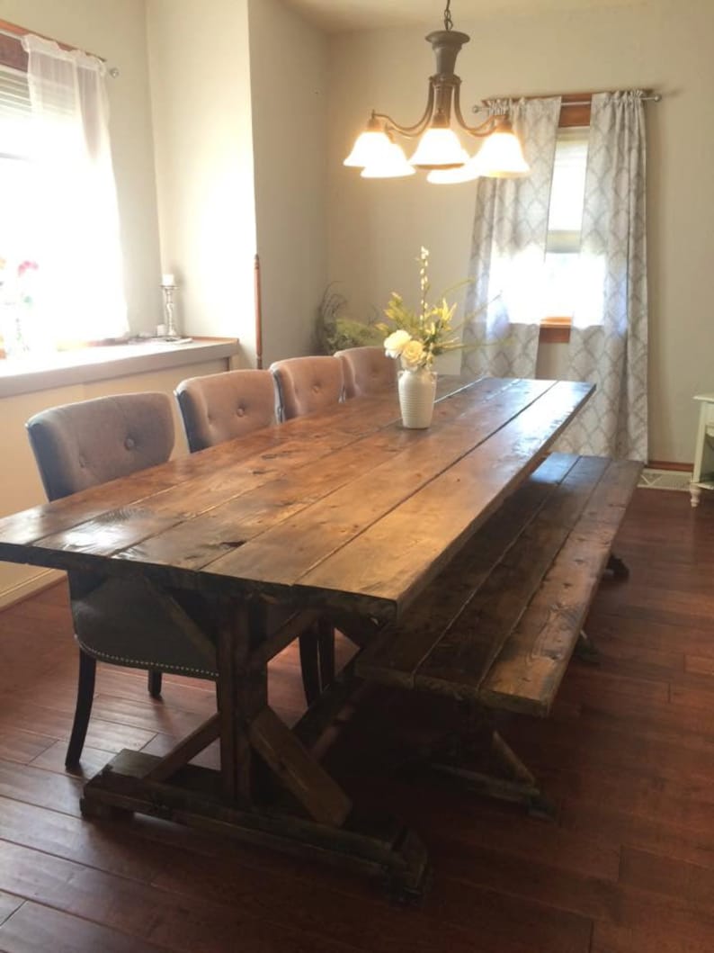 Farmhouse Table Farm Table Long Farmhouse Table Rustic Etsy