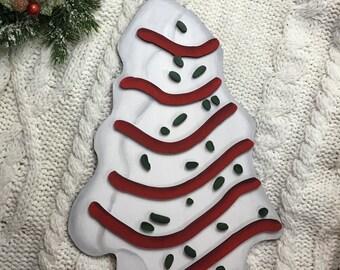 Tree Cake Ornament. Nostalgic christmas cake