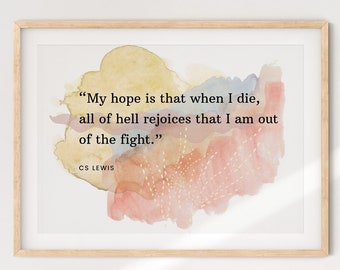 CS Lewis Quote Wall Art Digital Download