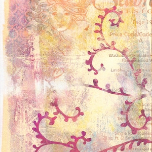 Romantisch Femme Ethereal, Textural Junk Journal Scrapbook Digitale Download