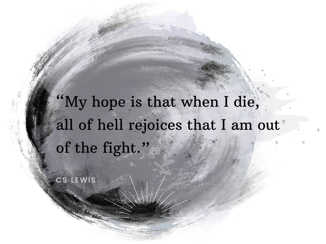 CS Lewis Quote Wall Art Digital Download, Black and White Quote - Etsy