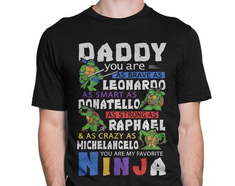 Father's Day Dad Teenage Mutant Ninja Turtles TMNT Shirt