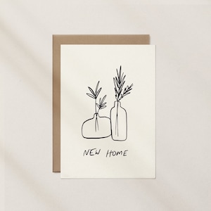 New Home - Greeting Card, Housewarming Card, Perfect for Celebrating a New Beginning, Ideal Gift for New Homeowners