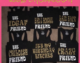 birthday shirts squad shirt friend sleepover tshirt parties jurassic raptor funny 13th glitter sayings right