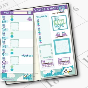 Hobonichi Weeks Sticker Kit | HW stickers | Summer Owl