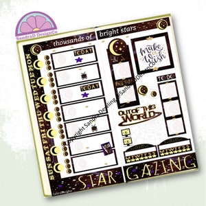 Digital Download Printable Hobonichi Weeks 2 sheet kit - Constellations