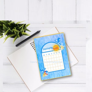 Digital Download Printable Bullet Journal Stickers | Beach Summer
