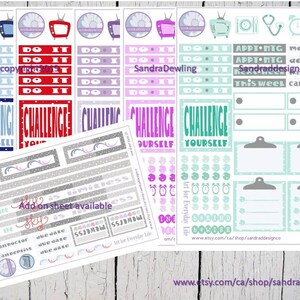 Mini Sticker Kit pour EC RC PP pour les planificateurs d’espace blanc